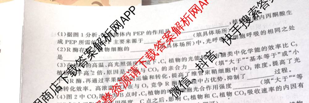 百师联盟2025届高三冲刺卷(四)4试卷及答案汇总（39科全）生物试题