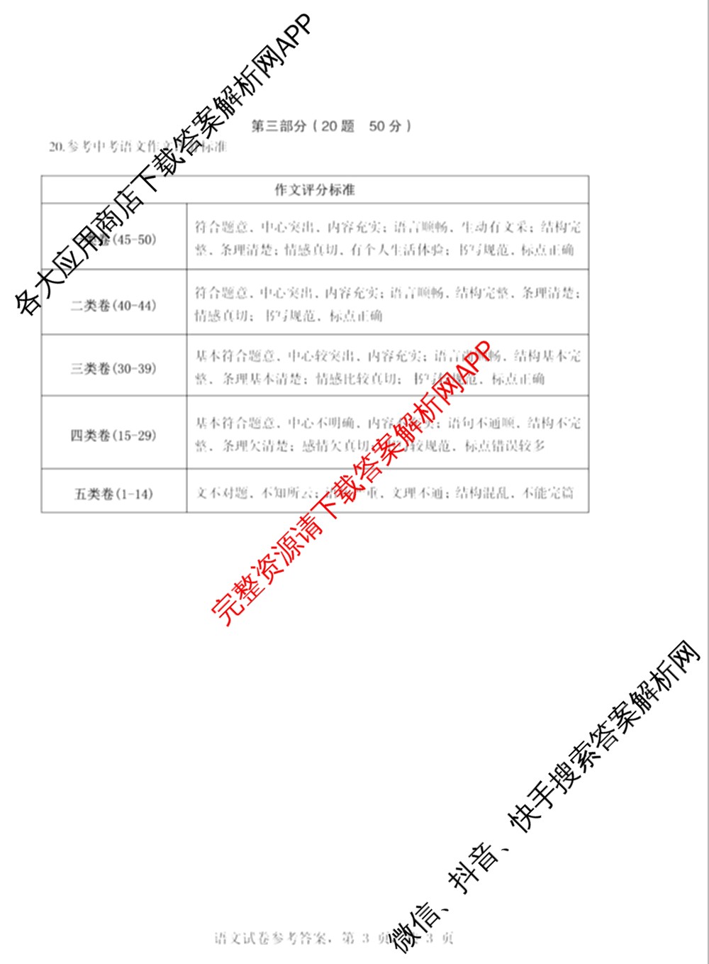 明思教育2024年河北省九地市初三模拟联考(二)试卷及答案汇总: 含地理 理综 文综试卷解析语文答案