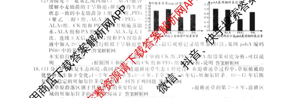 2026届高三总复名师原创模拟(十)10各科答案及试卷（39科全）生物试题