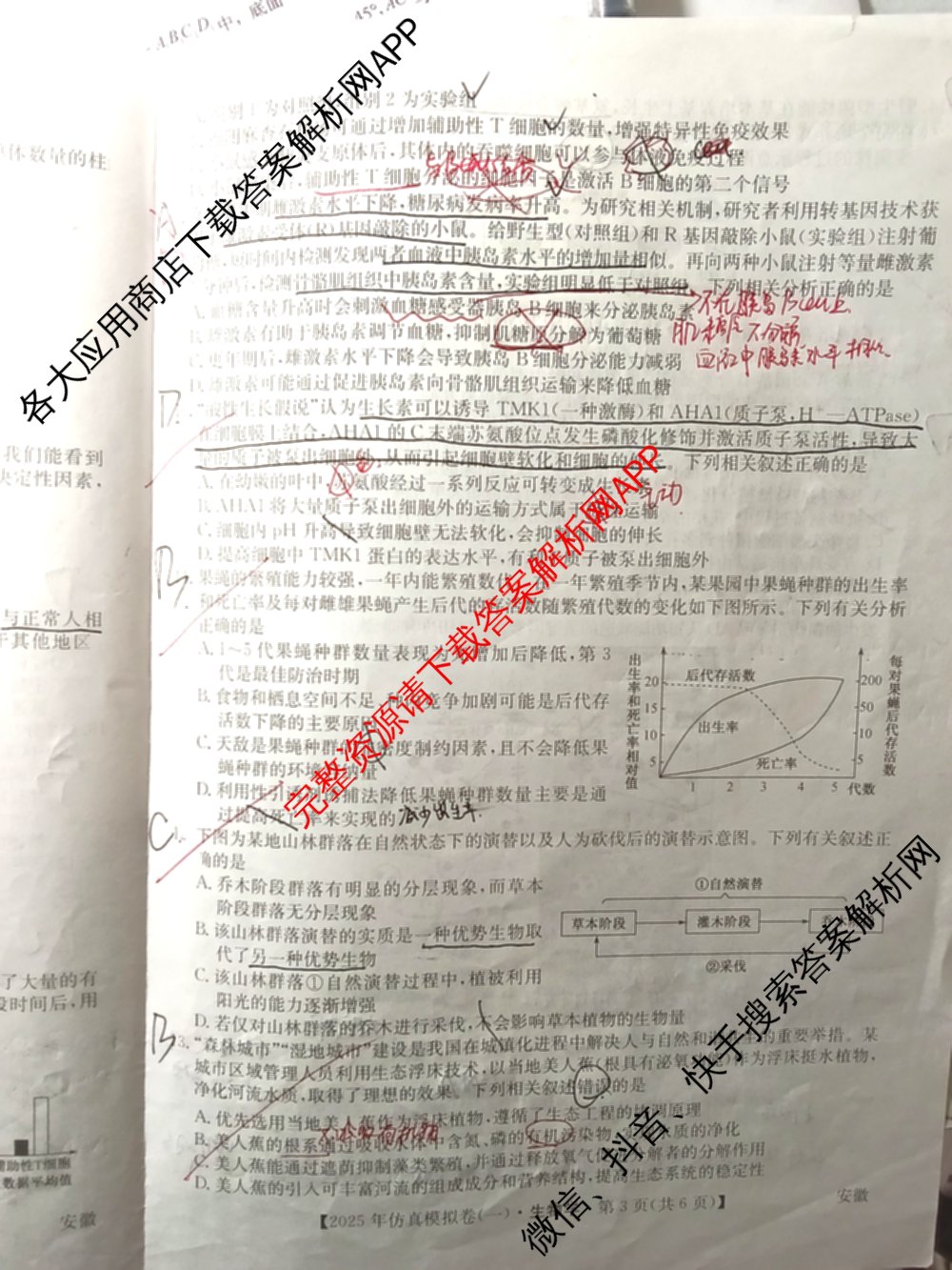 2025年全国高考仿真模拟卷(一)1（含生物(G2) 化学(G1) 历史(江西)等）生物试题