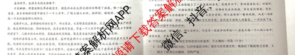 琢名小渔名校联考2026届高三(标题科目期数)(四)（含数学、语文、物理等9份）语文试题