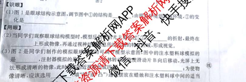 山西省2025-2026期中学业质量检测八年级试卷及答案汇总（含物理 语文 历史等8份）生物试题