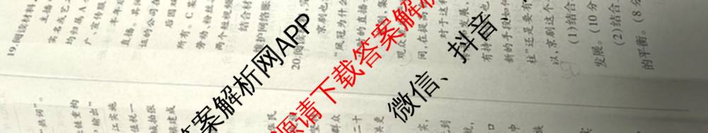 2025年陕西省高三教学质量检测(四)各科答案及试卷（含化学 历史 语文等）政治试题