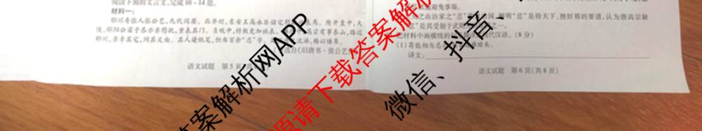 天一大联考安徽2026届高三期中联考(11月)(已更新物理(合肥专版)、历史(宿州专版)、政治等16份)语文试题