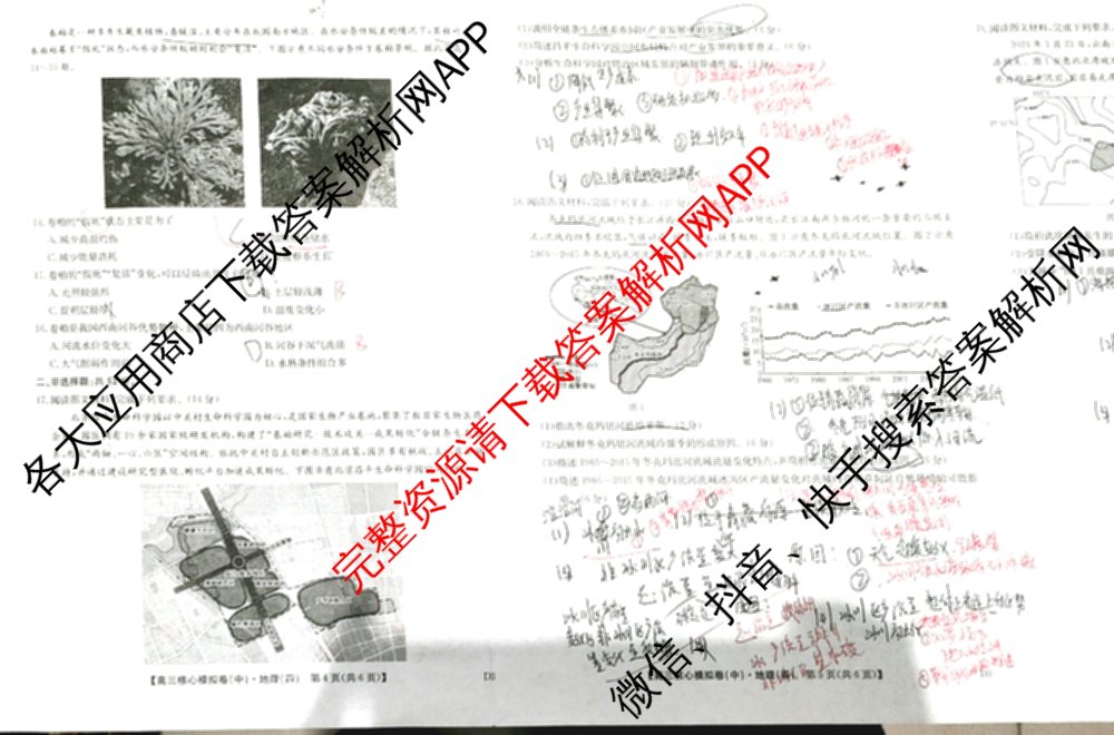 九师联盟2025~2026学年高三核心模拟卷(中)(四)（含政治(D4) 物理(HF) 语文等）地理试题