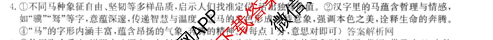 2026年高考名师解密临门演练(★)试卷及答案汇总（含化学(B)、生物(A)、地理(A)等）语文答案