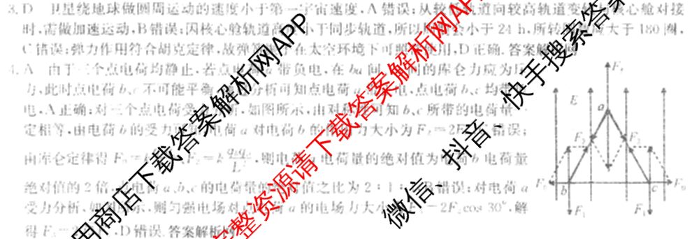 2026年普通高等学校招生全国统一考试猜题密卷(三)3各科答案及试卷（含历史(ZZ)、化学(C3)、数学等10份）物理答案