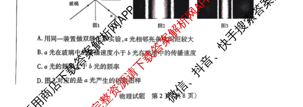 天一大联考2025年高二年级下学期期末学业质量监测各科答案及试卷（含数学、历史、地理等9份）物理试题
