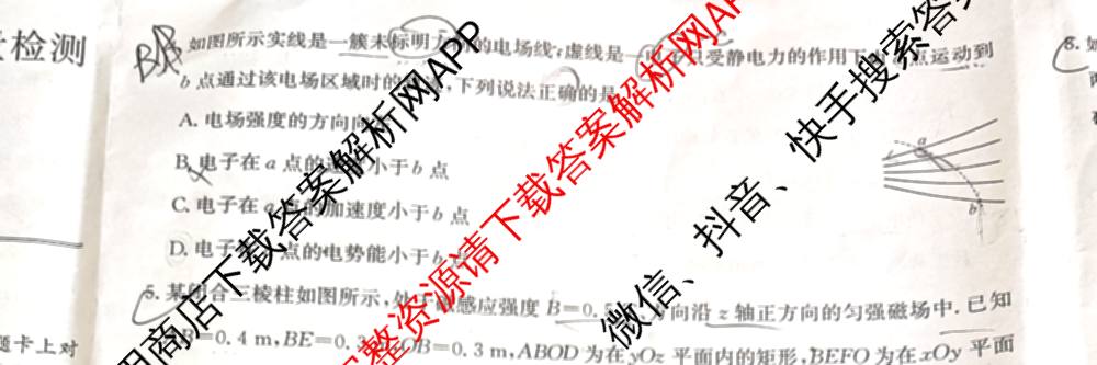 [安徽县中联盟]2025~2026学年第一学期高二12月质量检测(26-X-279B)各科答案及试卷（含物理(B卷) 历史(A卷) 化学(B卷)等）物理试题