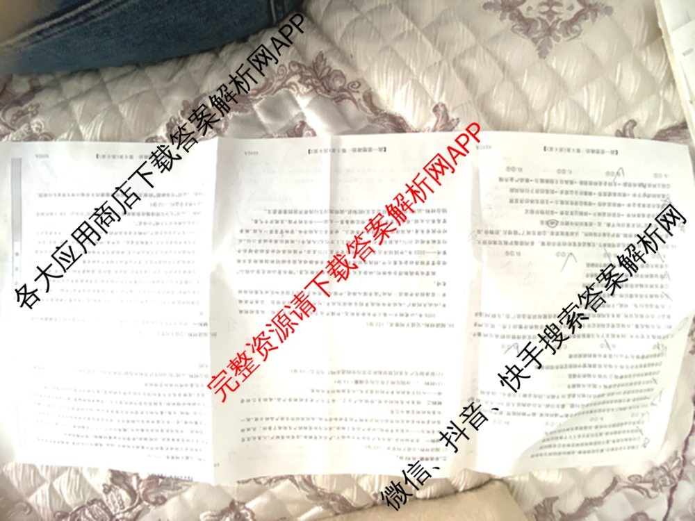 陕西省2025~2026第一学期12月质量检测高一(6192A)试卷及答案汇总（含化学 数学 生物等）政治试题