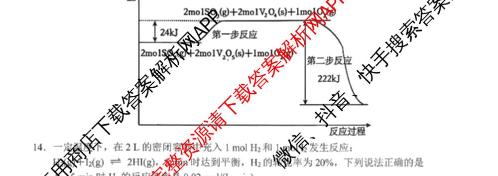 2025学年第一学期浙南名校联盟返校联考高二: 含生物 地理 化学试卷解析化学试题