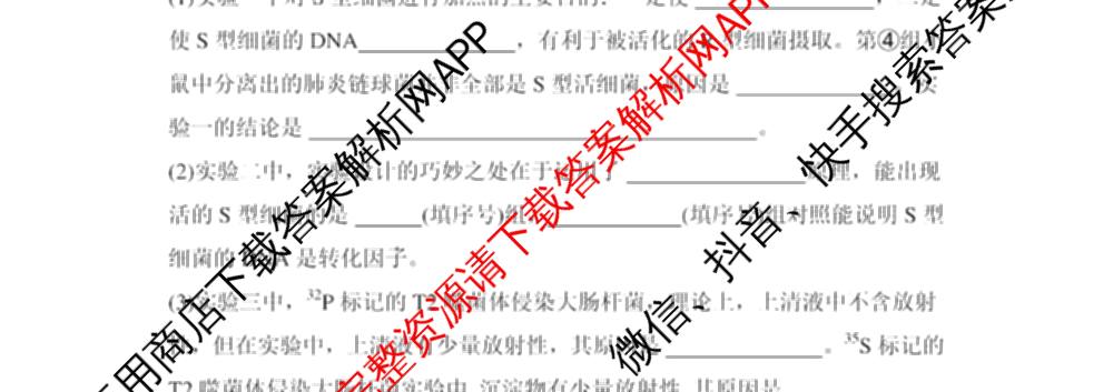 安徽省皖豫联考2025-2026学年高三上学期11月期中(无标题)试卷及答案汇总（含数学 历史 英语等9份）生物试题