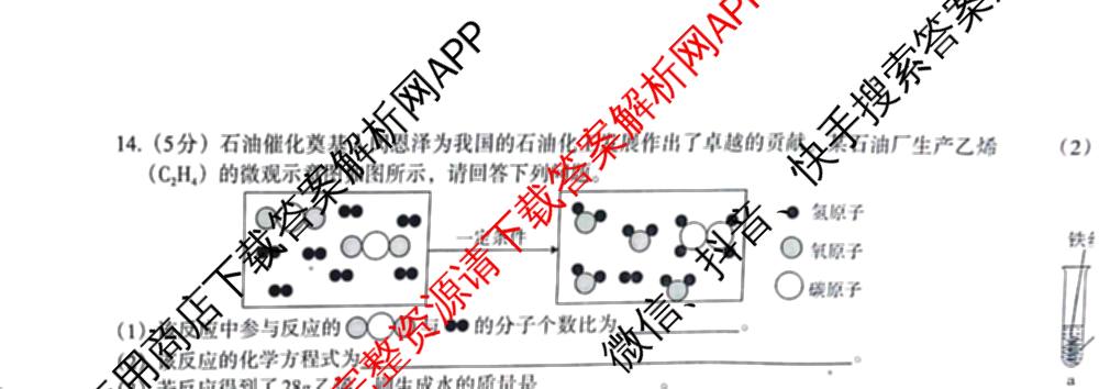 (标题无名校联盟专用)河北省2025-2026学年第一学期学情分析二九年级试卷及答案汇总（含物理(人教版) 英语(冀教版) 语文(部编版)等）化学试题
