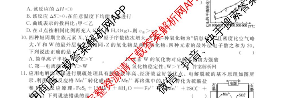 2026届高三总复名师原创模拟(九)9试卷及答案汇总: 含物理(新S6J)、生物(GDX6)、化学(XS6J)试卷解析化学试题