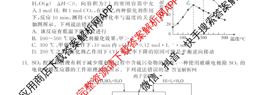 衡中同卷2025-2026学年度高三复滚动卷(三)3试卷及答案汇总（含地理(JY) 物理(HJ) 生物(DS)等21份）化学试题