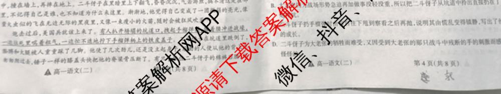 2023-2024高一第二学期高中新课程模块期中考试试题(卷): 含物理、政治、数学试卷解析语文试题
