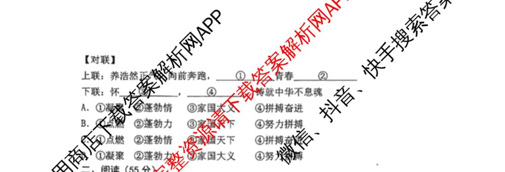 安徽省2025年九年级毕业暨升学模拟考试(三)试卷及答案汇总（含化学、历史、语文等）语文试题