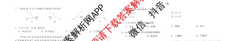 天舟高考衡中同卷2026年普通高等学校招生全国统一考试模拟信息卷(二)2: 含化学(LE)、生物(JY)、英语(通用版)试卷解析地理试题