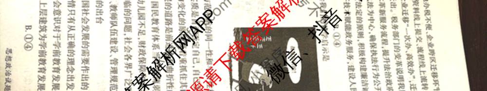 百师联盟2026届高三仿真模拟考试(五)各科答案及试卷（含物理(百E)、数学(百B)、地理(百N)等）政治试题