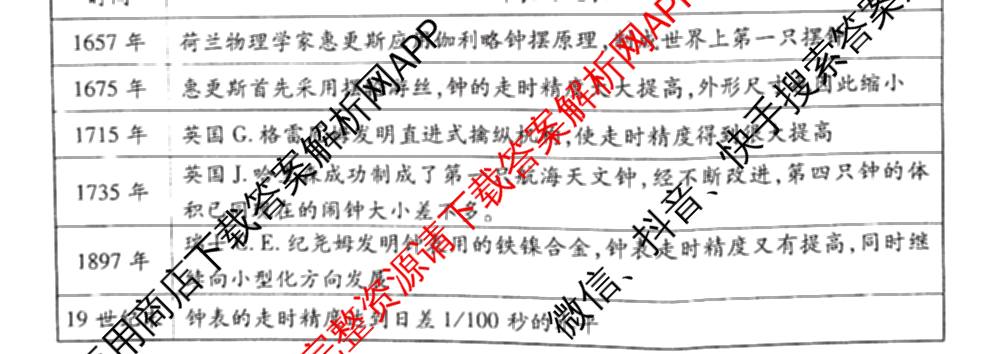 河南省2025-2026学年第一学期期末质量检测九年级各科答案及试卷(已更新物理 英语 语文等7份)历史试题