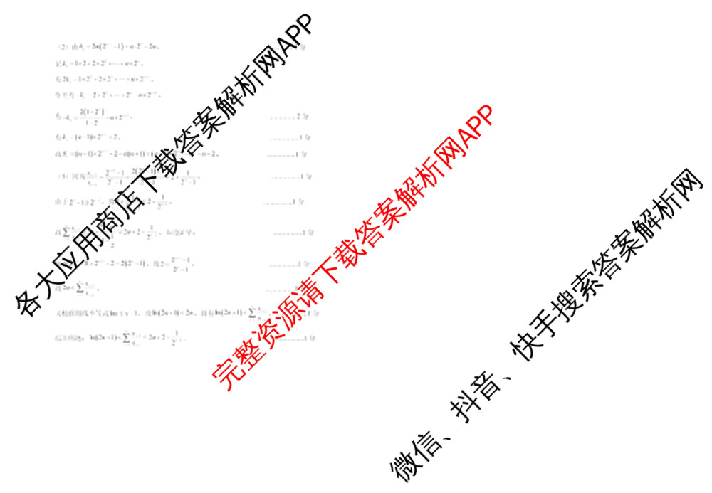银川一中2026届高三年级第三次月考各科答案及试卷（9科全）数学答案