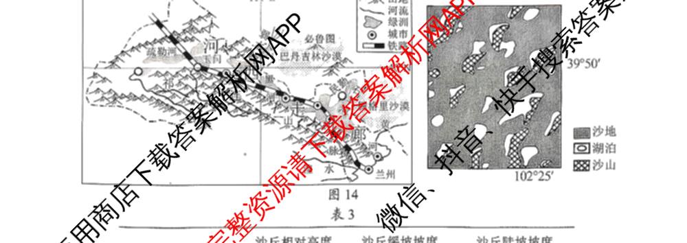 A佳教育G10/H11/三新教育联盟2025 年秋季高一期中联考（含英语 化学 政治等）地理试题