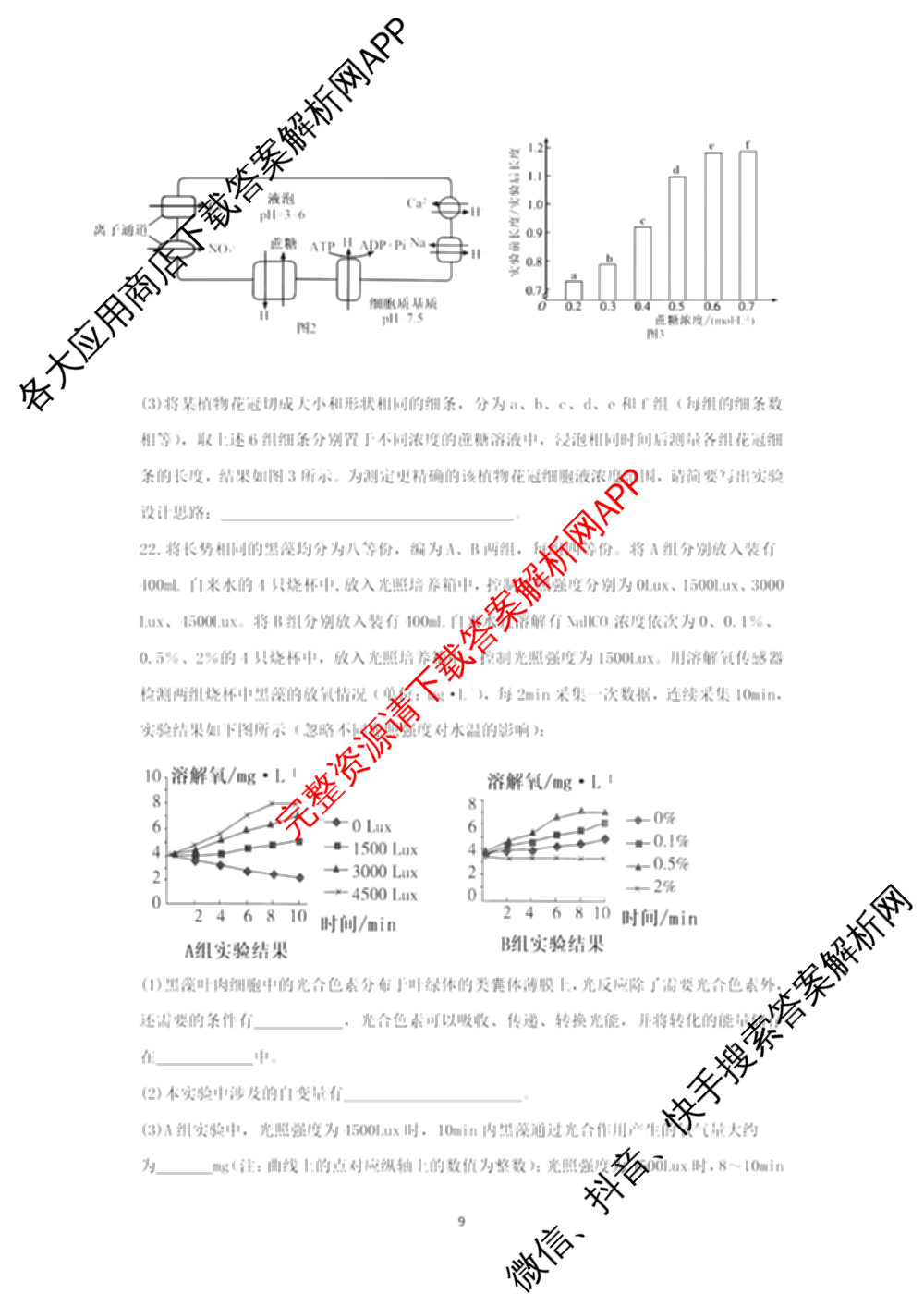 2025年11月山东师大附中高三期中检测（9科全）生物试题
