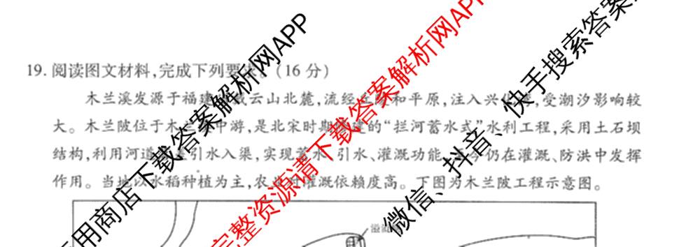 衡水金卷先享题调研卷2026年普通高等学校招生全国统一考试模拟试题(六)6（含地理(HN) 物理(HU) 物理(JS)等）地理试题