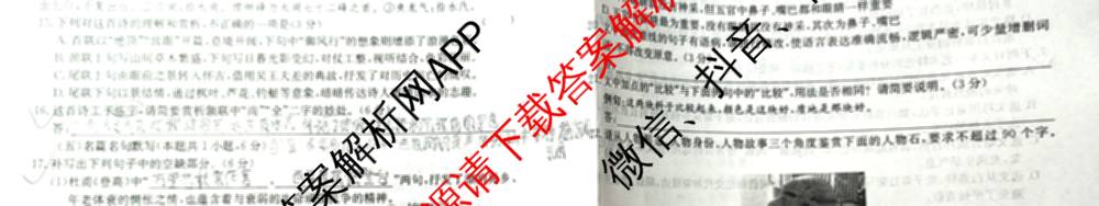 2026年普通高等学校招生全国统一考试仿真模拟卷(三)3（含生物(河北) 政治(F2) 化学(F2)等14份）语文试题