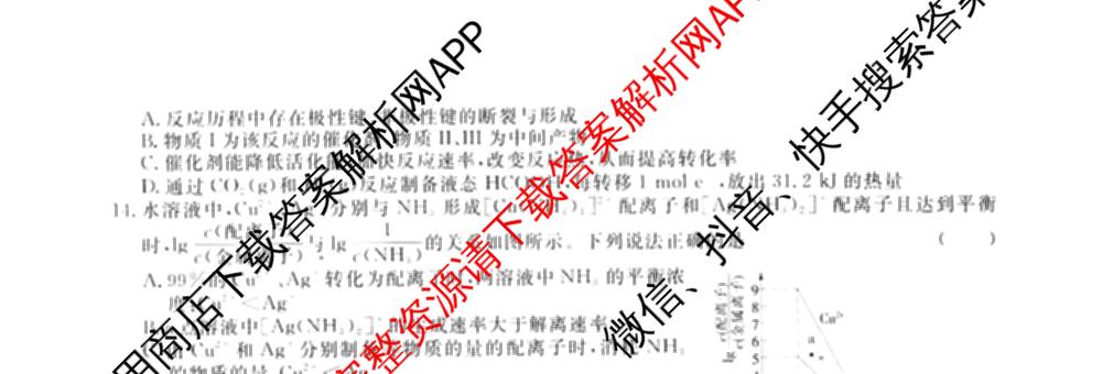 2026届高三总复名师原创模拟(五)5各科答案及试卷: 含政治(CQX6) 地理(CQX6) 生物(GDX6)试卷解析化学试题