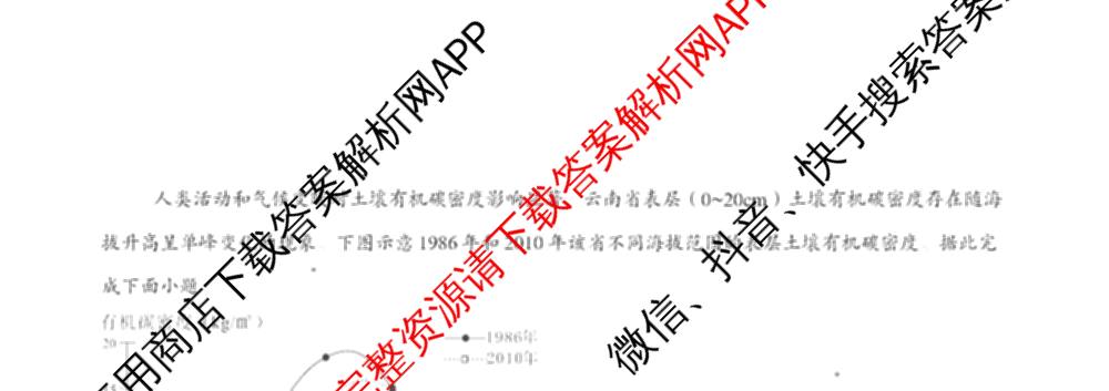福建省福州一中2024-2025学年第二学期第四学段模块考试高二试卷及答案汇总（含生物 语文 数学等9份）地理试题