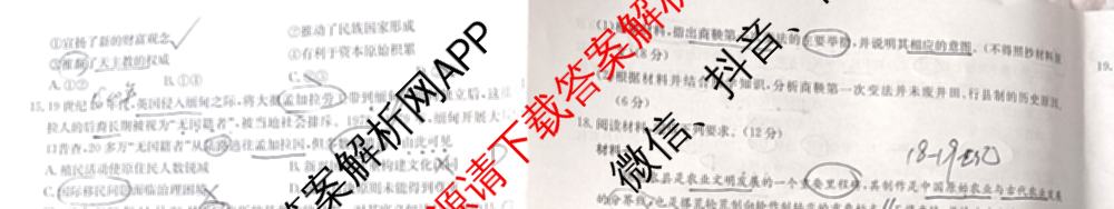 2025届黑吉辽高三年级入学考试(HJL)试卷及答案汇总（含语文 英语 物理等）历史试题