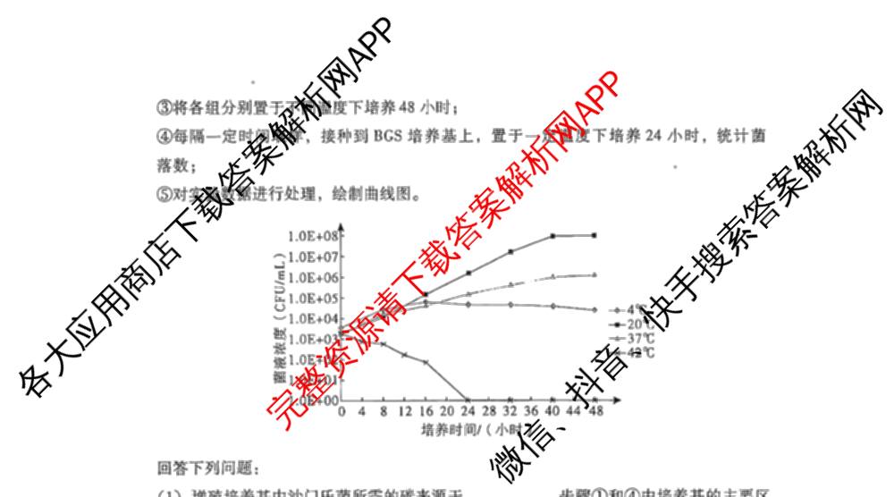 广东省汕尾市2024-2025学年度第二学期高中二年级教学质量监测(7月)试卷及答案汇总（含历史、政治、生物等）生物试题
