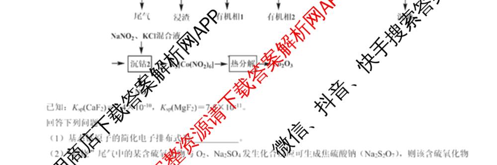 名校教研联盟2026届高考仿真模拟卷(样卷)试卷及答案汇总(11科全)化学试题 名校教研联盟2026届高考仿真模拟卷(样卷)试卷及答案汇总(11科全)化学试题