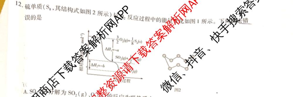  天一大联考河南省2025-2026学年(上)高二年级秋季检测各科答案及试卷（含化学 生物 日语等16份）化学试题