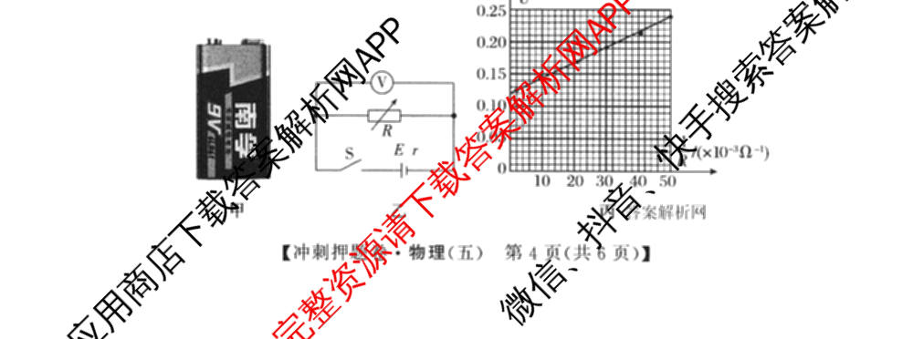 2026普通高等学校招生全国统一考试冲刺押题卷(五)5（含生物(HBJ)、生物(AC)、历史等15份）物理试题