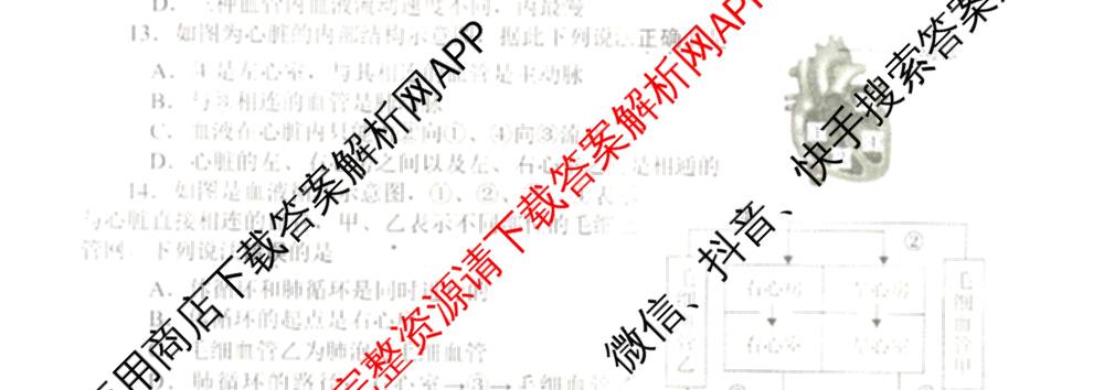 河南省2025-2026学年第一学期期中评估试卷B八年级各科答案及试卷（含道德与法治 语文 数学等）生物试题