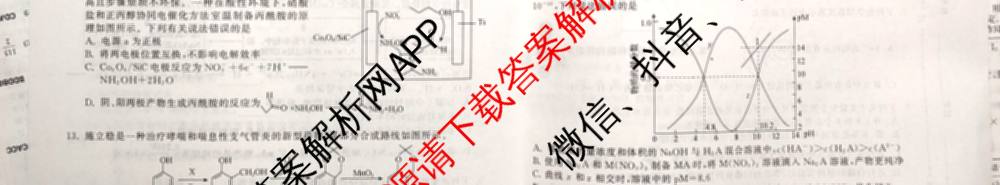 天舟高考衡中同卷2026年普通高等学校招生全国统一考试模拟信息卷(二)2试卷及答案汇总（含物理(山东版)、生物(WY)、语文(通用版)等34份）化学试题