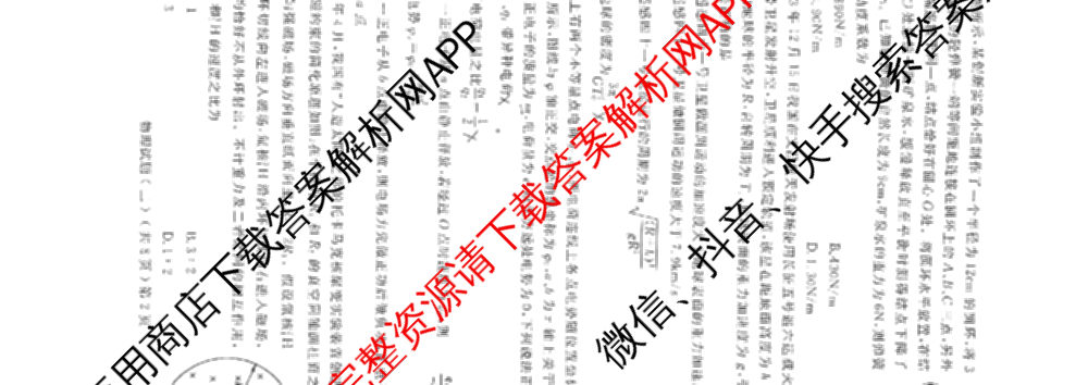 [聊城二模]2024年聊城市高考模拟试题(二)试卷及答案汇总（含化学、政治、语文等）物理试题