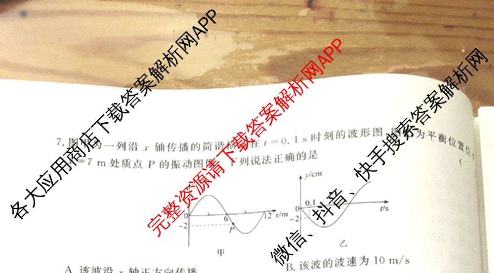 真题密卷2024-2025学年度考前冲顶实战演练(一)1试卷及答案汇总（含物理(2)、生物(4)、生物(5)等）物理试题