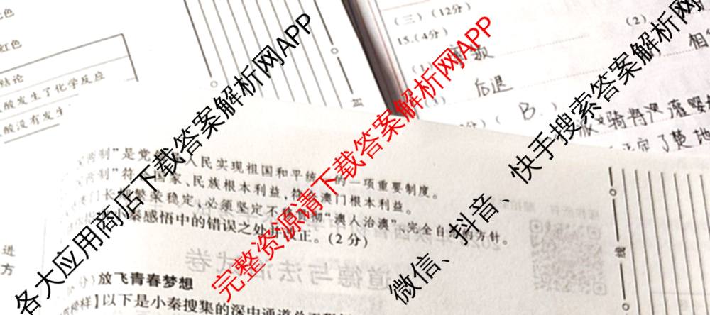 2025年陕西省初中学业水考试全真模拟卷[试卷类型A][页脚S]: 含化学、道德与法治、物理试卷解析道德与法治试题