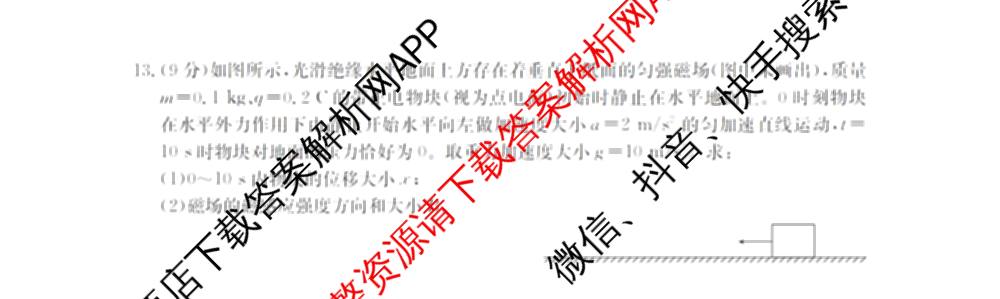 贵州省黔东南州2025-2026学年度第一学期高二期末检测（含地理、生物、英语等9份）物理试题