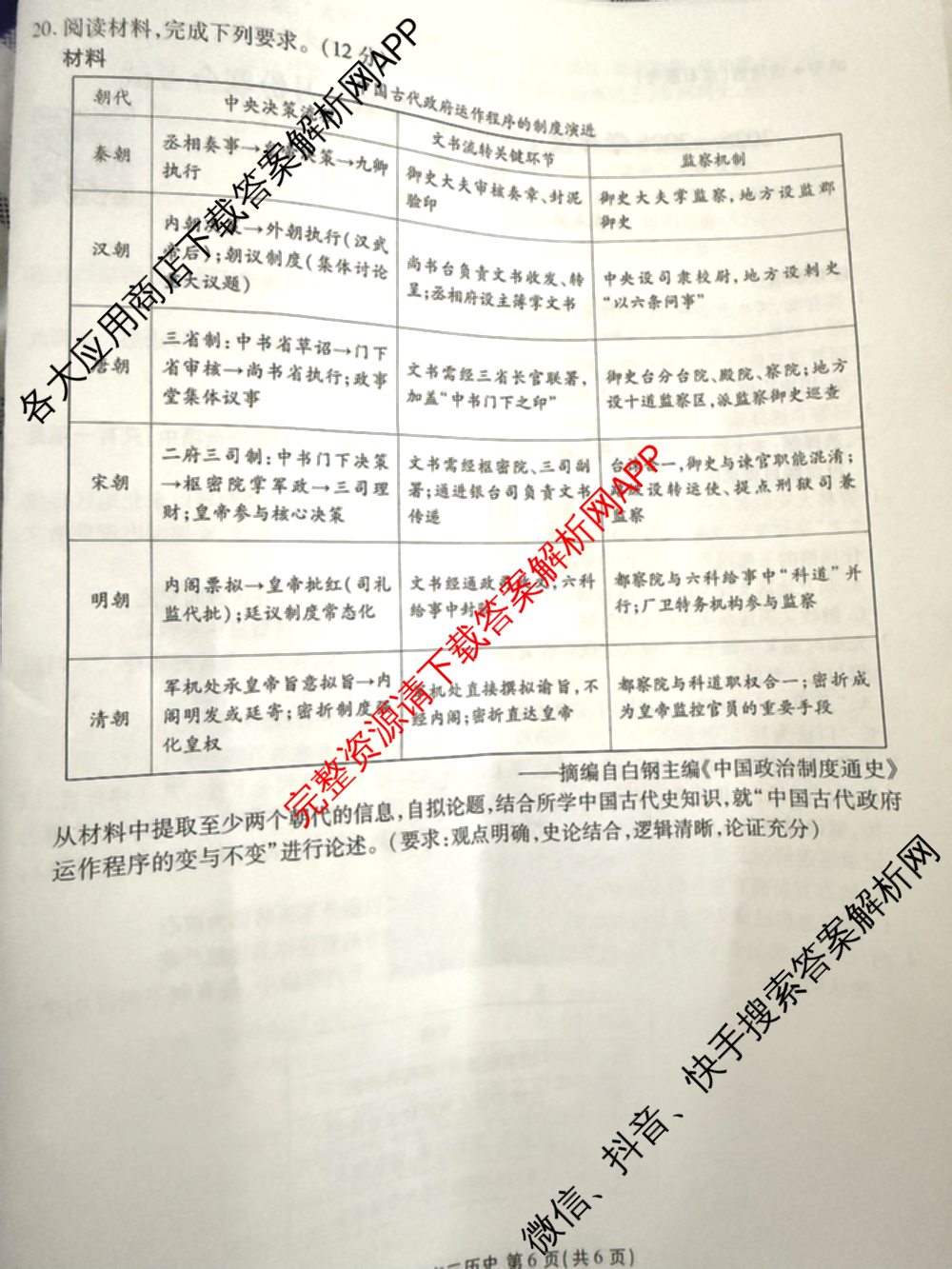 点石联考辽宁省2025-2026学年度上学期高三年级9月份联合考试(9.3)试卷及答案汇总（9科全）历史试题