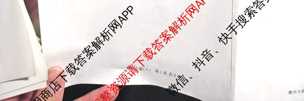 2026年安徽中考第一轮复专题(八)（含物理 道德与法治 英语等）数学试题