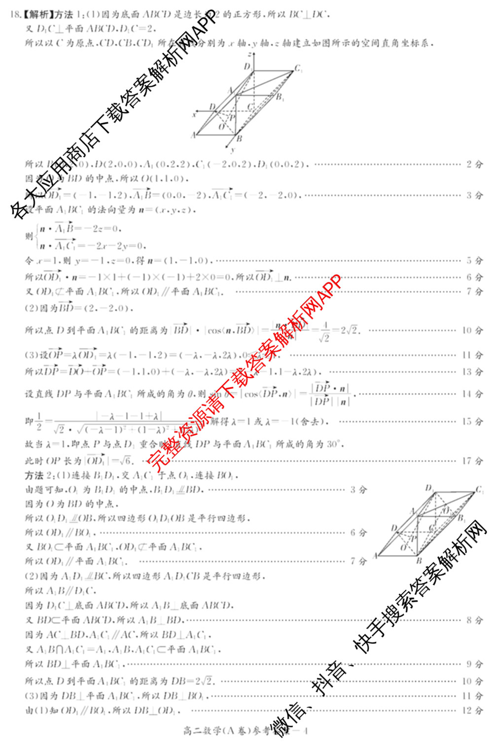 湖南省2025年12月高二学情检测卷各科答案及试卷: 含数学(B卷) 数学(A卷) 生物试卷解析数学答案