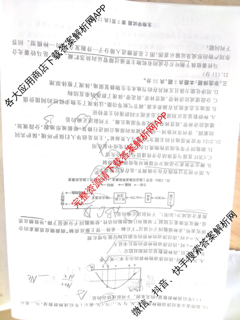 菏泽市2024-2025学年度高三第一学期期末考试（含历史 数学 语文等）生物试题