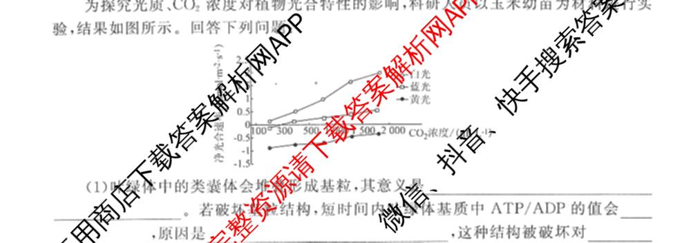 衡水金卷先享题调研卷2026年普通高等学校招生全国统一考试模拟试题(二)2试卷及答案汇总（91科全）生物试题