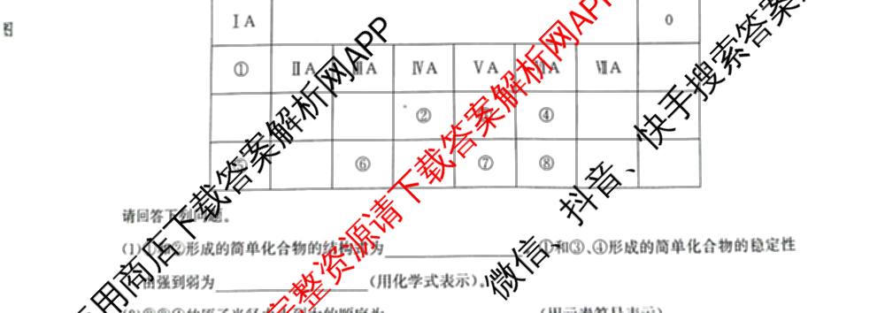 河北省省级联测考试2025-2026学年上学期期末考试高一(1)各科答案及试卷（含历史、英语、数学等9份）化学试题