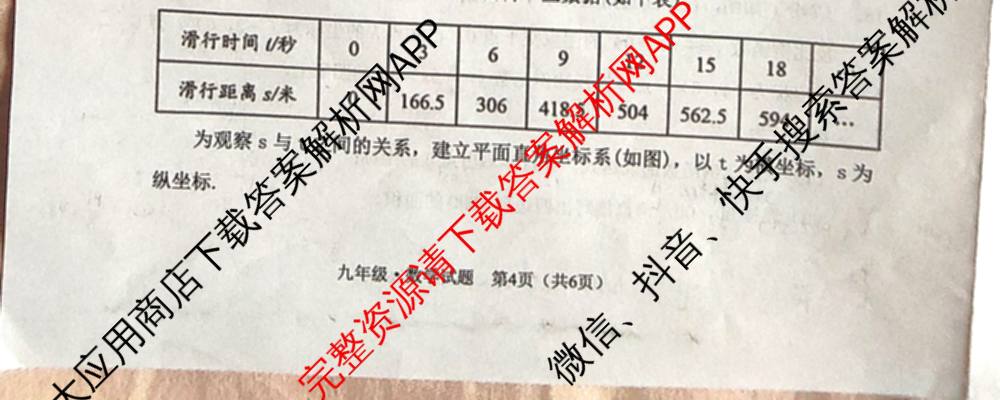 山西省2025-2026学年度(上)九年级第三次学情检测试卷及答案汇总: 含历史(A卷) 道德与法治(A卷) 数学(A卷)试卷解析数学试题