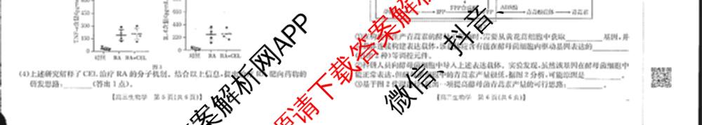 江西省2025-2026学年高三年级下学期学科开学素养训练(03.02)试卷及答案汇总（含生物、数学、化学等9份）生物试题
